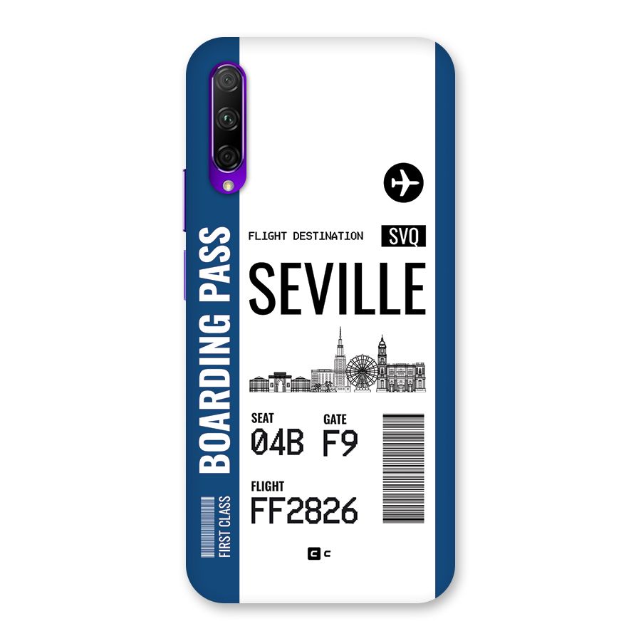 Seville Boarding Pass Back Case for Honor 9X Pro