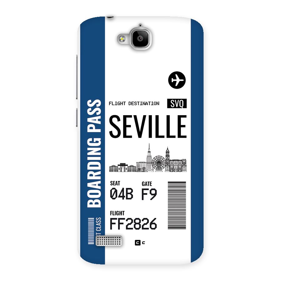 Seville Boarding Pass Back Case for Honor Holly