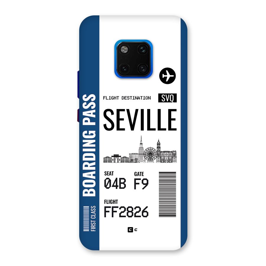 Seville Boarding Pass Back Case for Huawei Mate 20 Pro