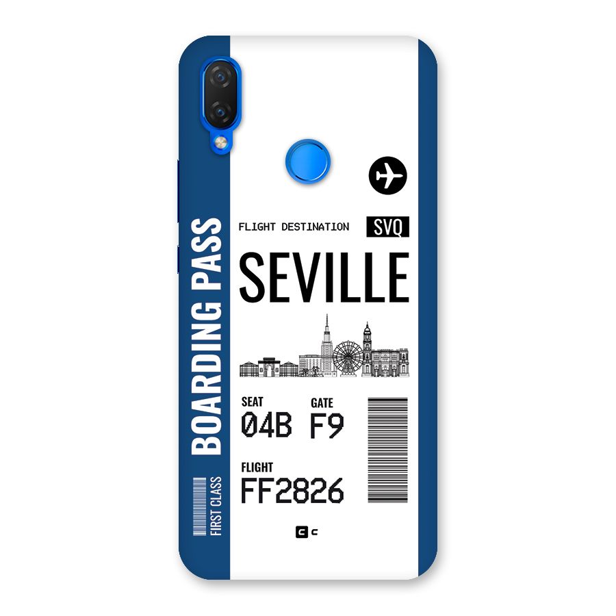 Seville Boarding Pass Back Case for Huawei P Smart Plus
