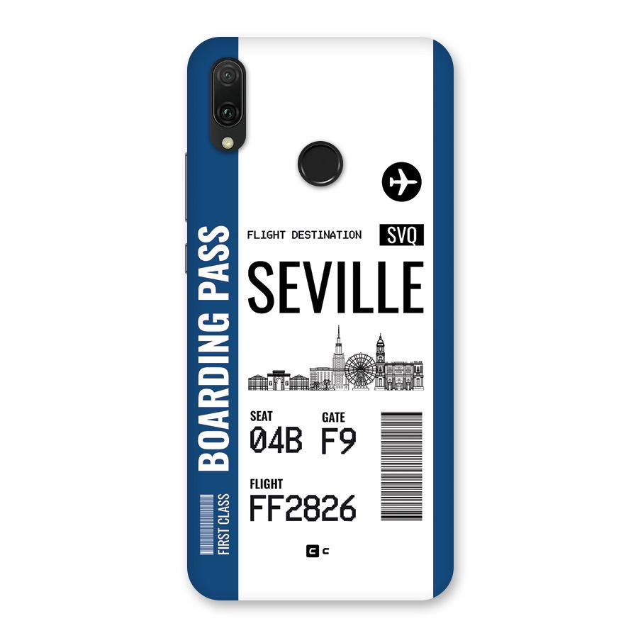 Seville Boarding Pass Back Case for Huawei Y9 (2019)