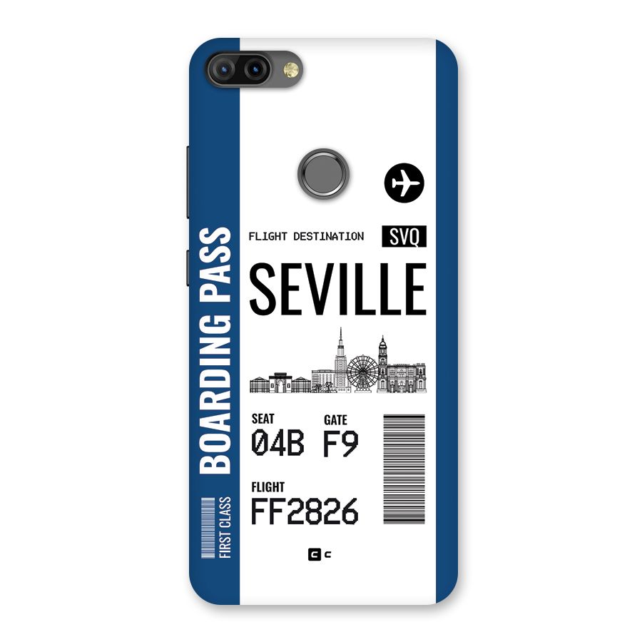 Seville Boarding Pass Back Case for Infinix Hot 6 Pro