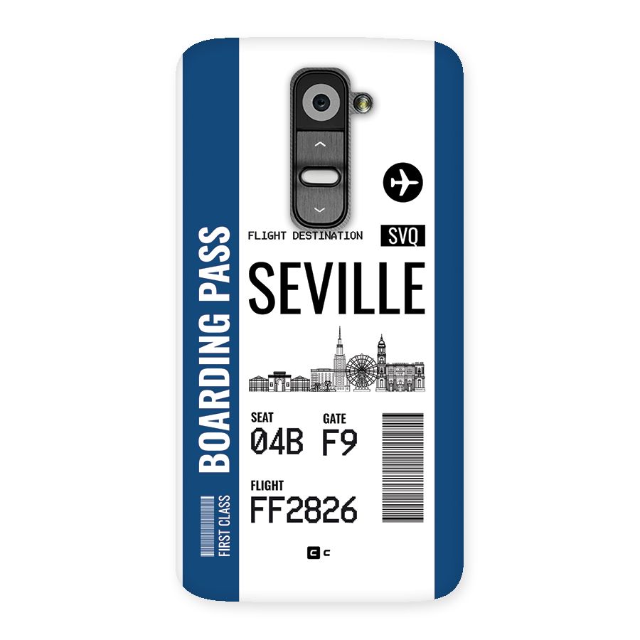 Seville Boarding Pass Back Case for LG G2