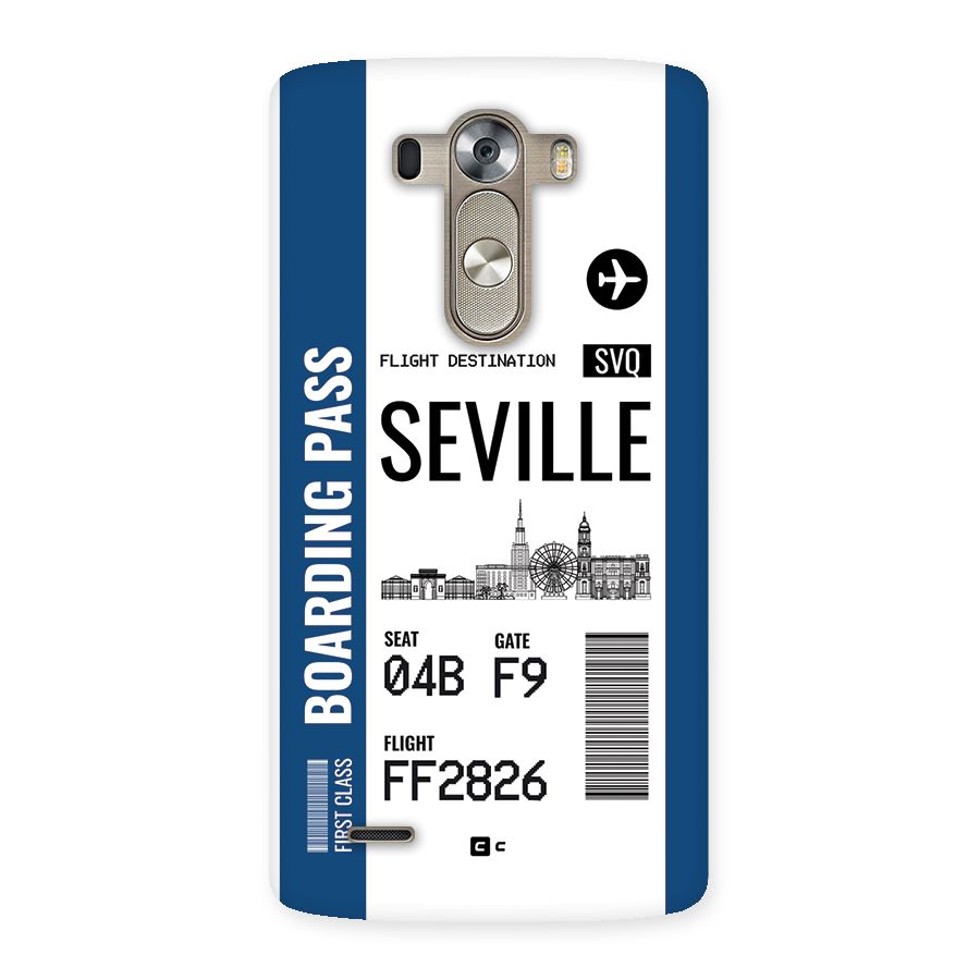 Seville Boarding Pass Back Case for LG G3