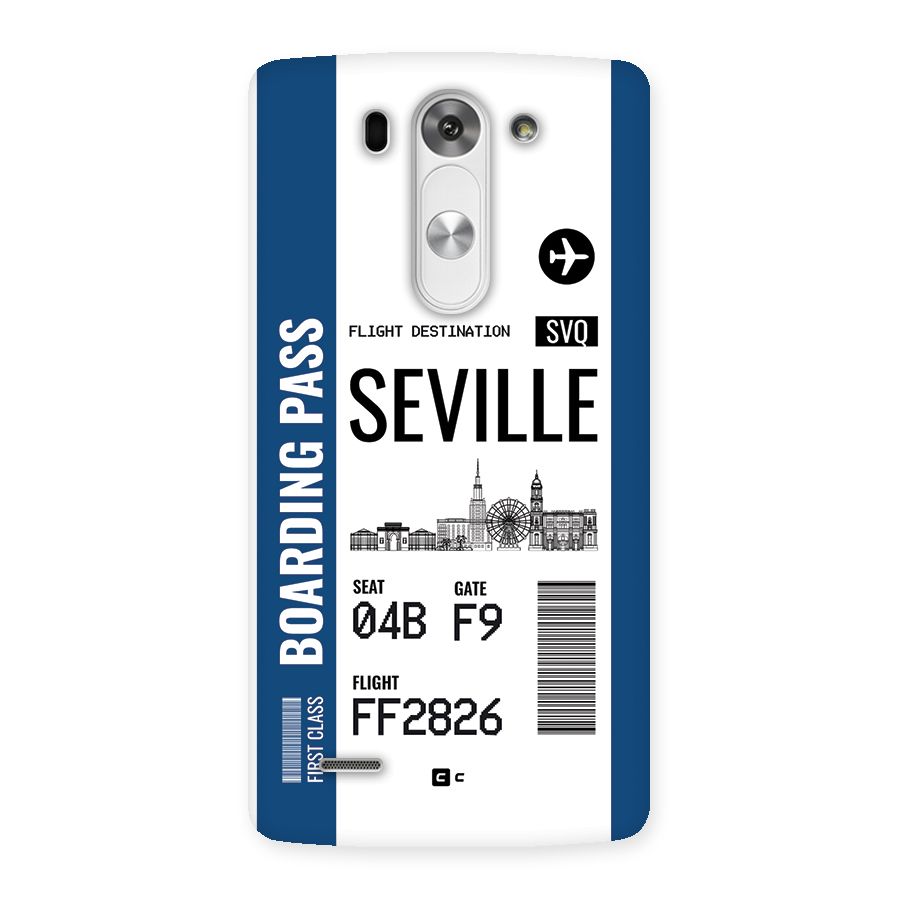Seville Boarding Pass Back Case for LG G3 Beat