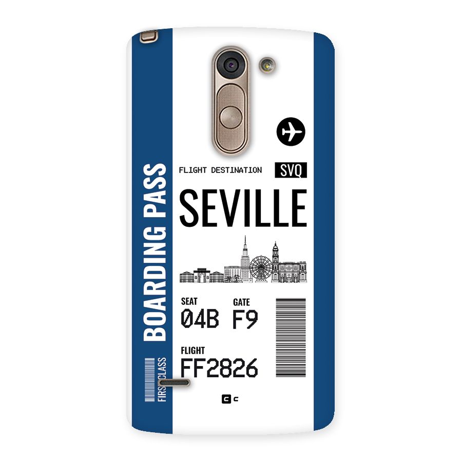 Seville Boarding Pass Back Case for LG G3 Stylus
