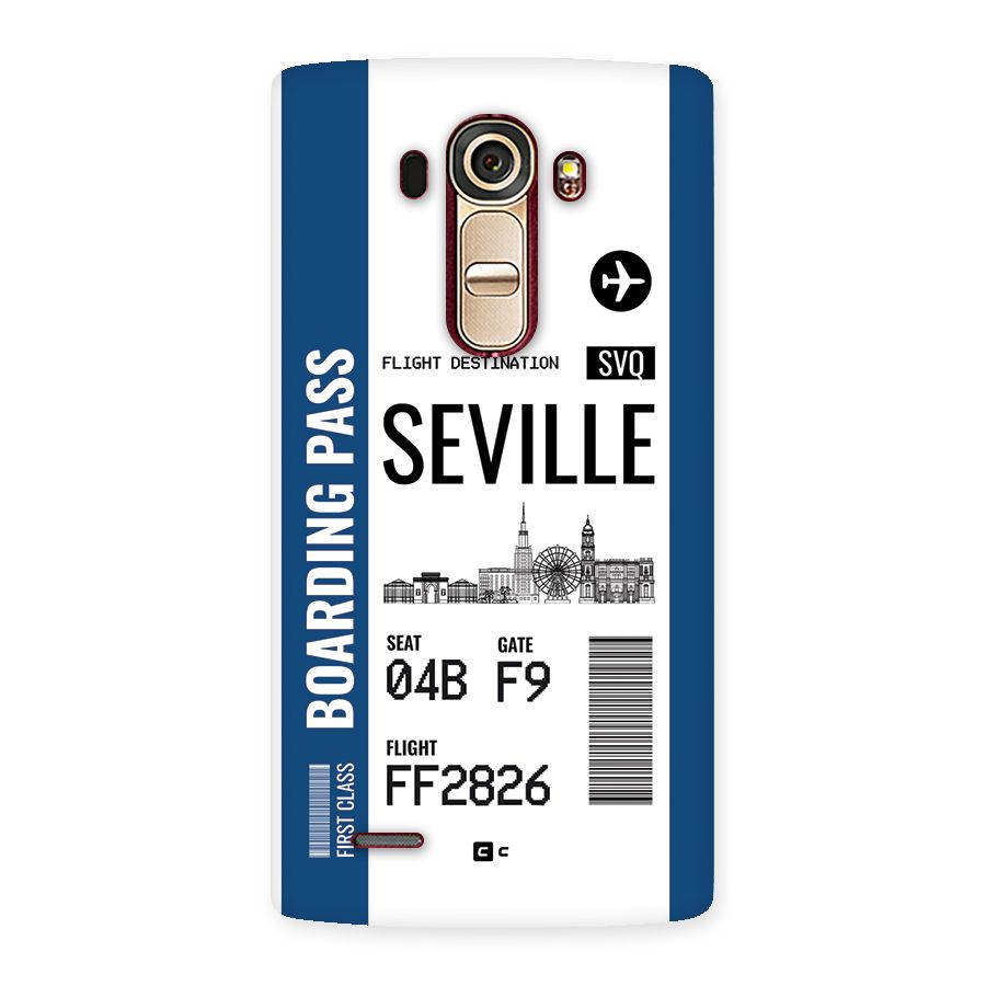 Seville Boarding Pass Back Case for LG G4