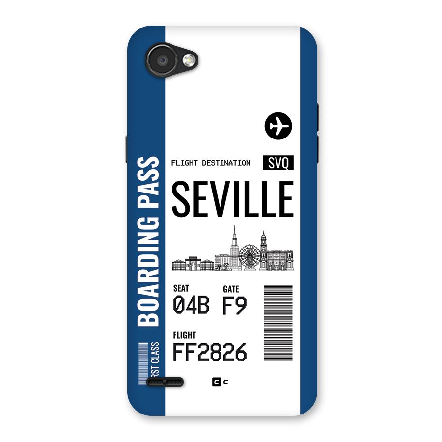 Seville Boarding Pass Back Case for LG Q6