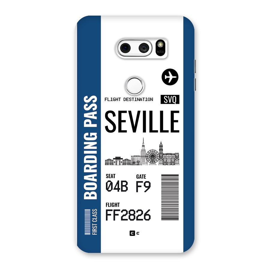 Seville Boarding Pass Back Case for LG V30