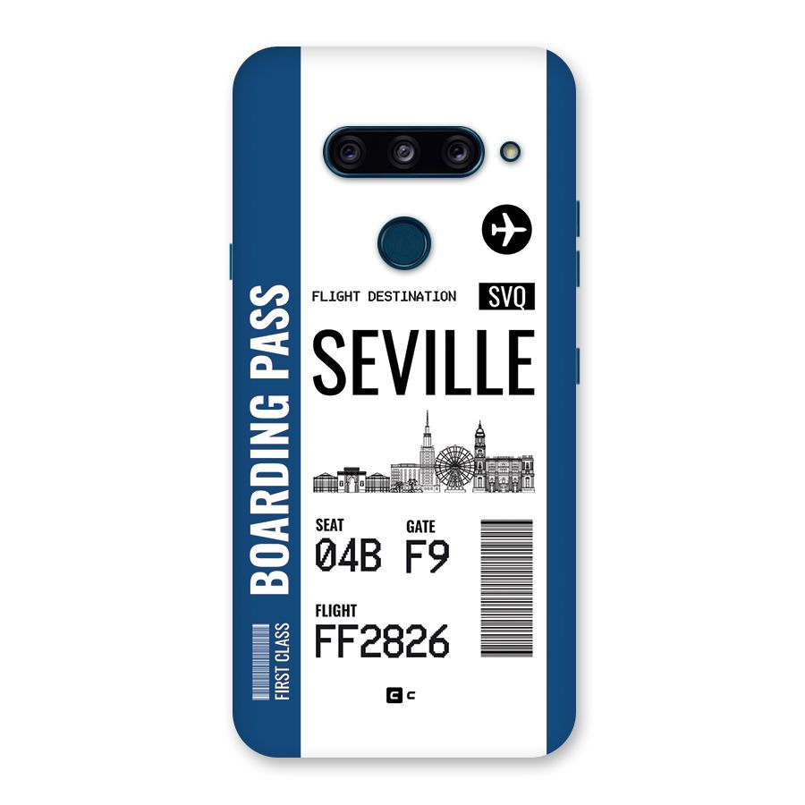 Seville Boarding Pass Back Case for LG  V40 ThinQ