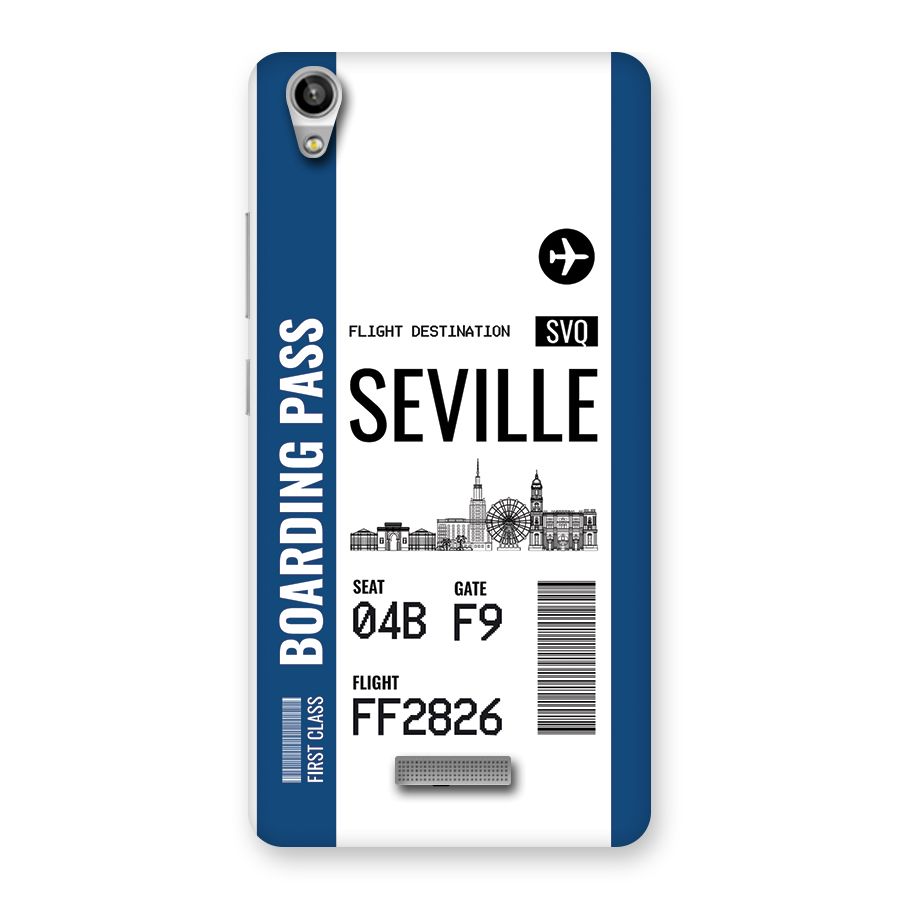 Seville Boarding Pass Back Case for Lava Pixel V1