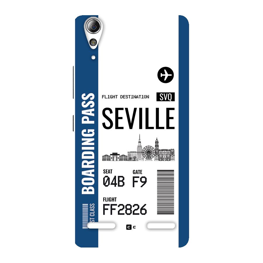 Seville Boarding Pass Back Case for Lenovo A6000 Plus