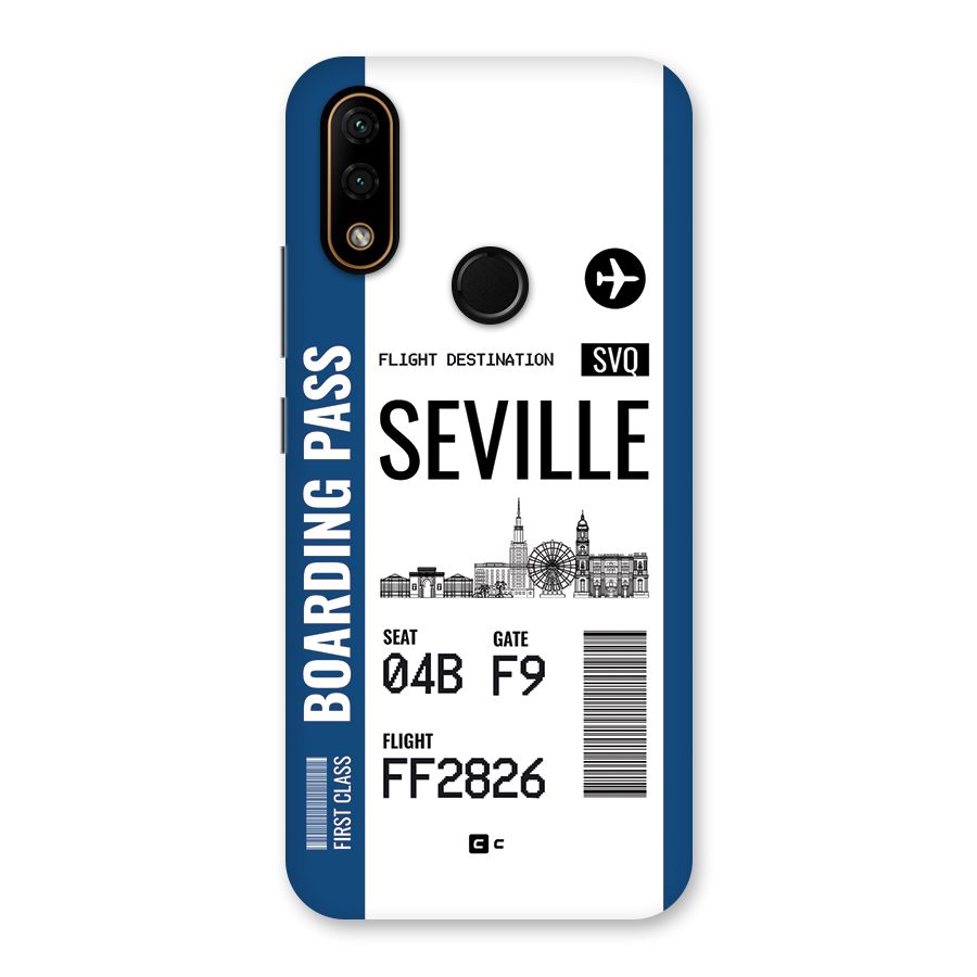 Seville Boarding Pass Back Case for Lenovo A6 Note
