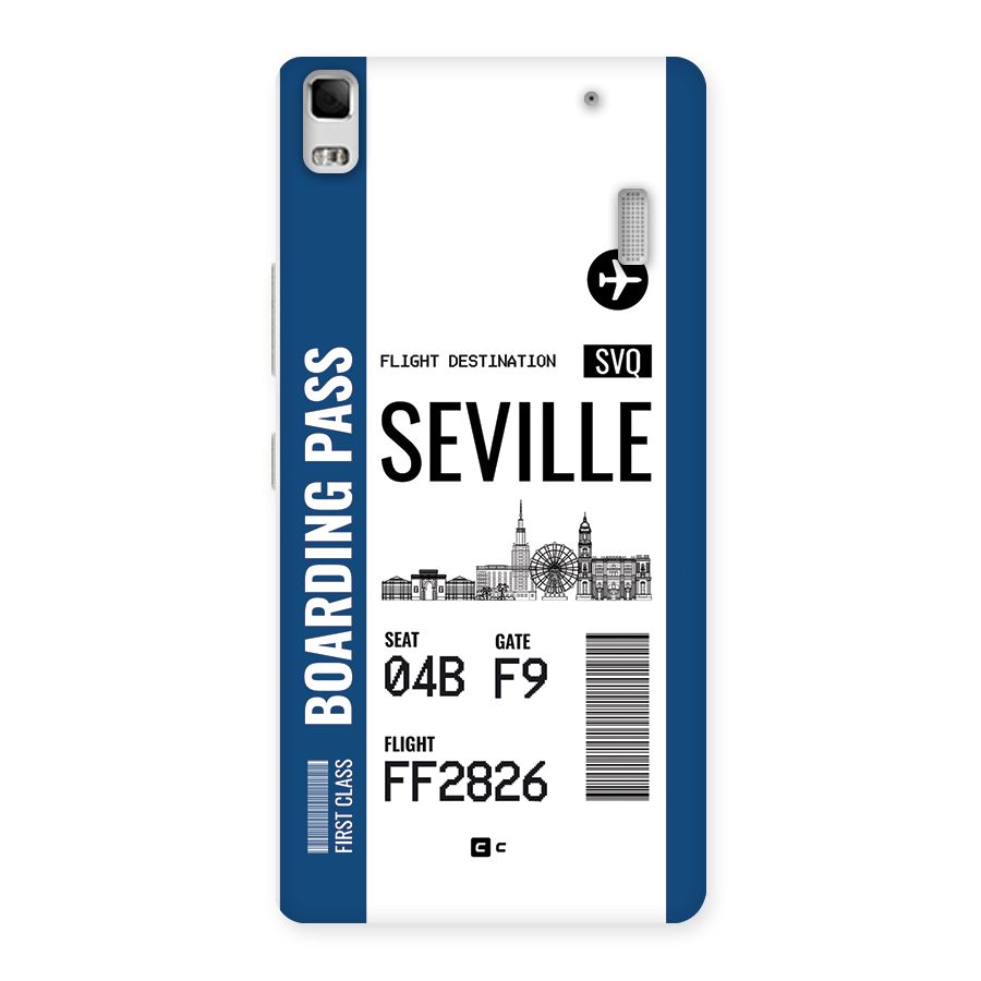 Seville Boarding Pass Back Case for Lenovo A7000