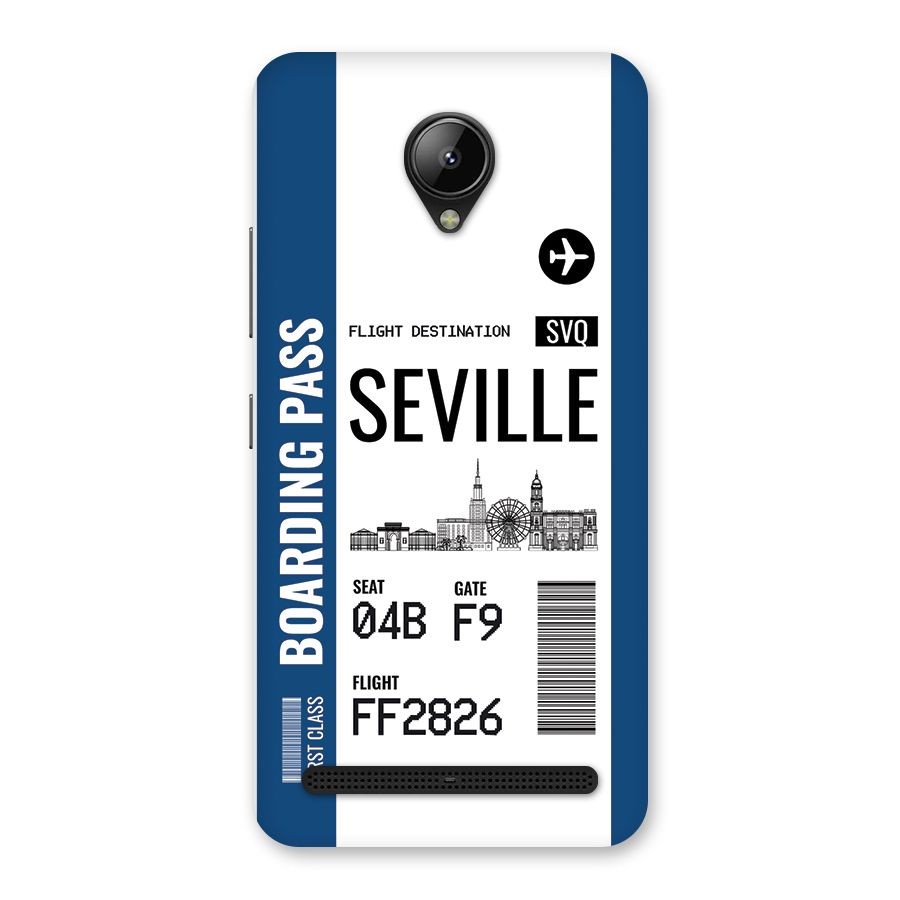 Seville Boarding Pass Back Case for Lenovo C2
