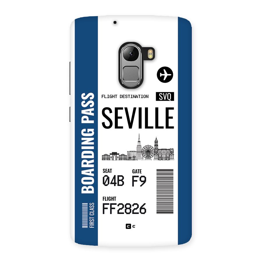 Seville Boarding Pass Back Case for Lenovo K4 Note