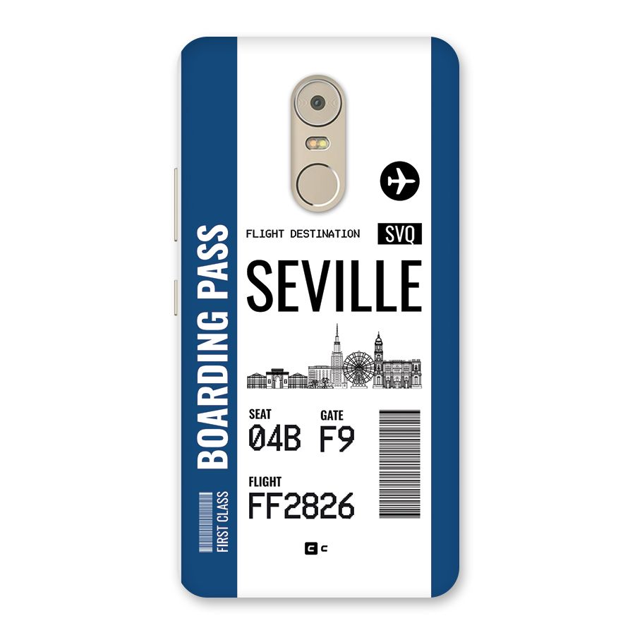 Seville Boarding Pass Back Case for Lenovo K6 Note
