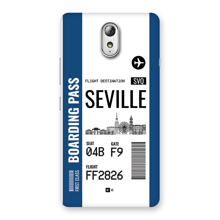 Seville Boarding Pass Back Case for Lenovo Vibe P1M