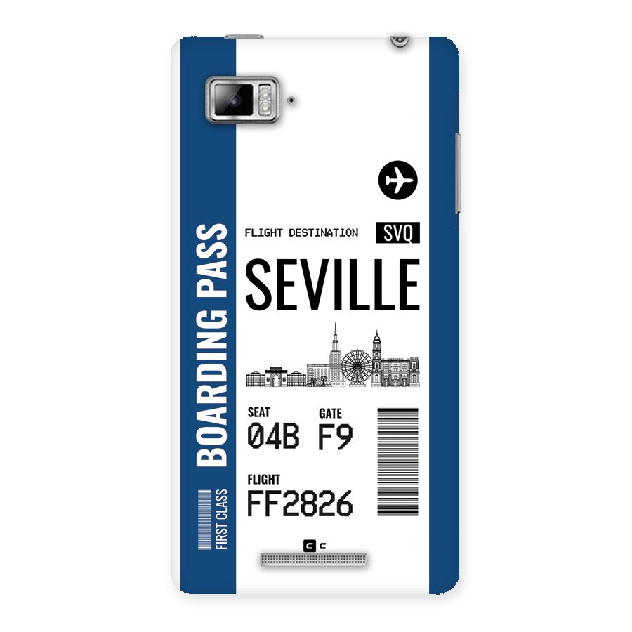 Seville Boarding Pass Back Case for Lenovo Vibe Z K910