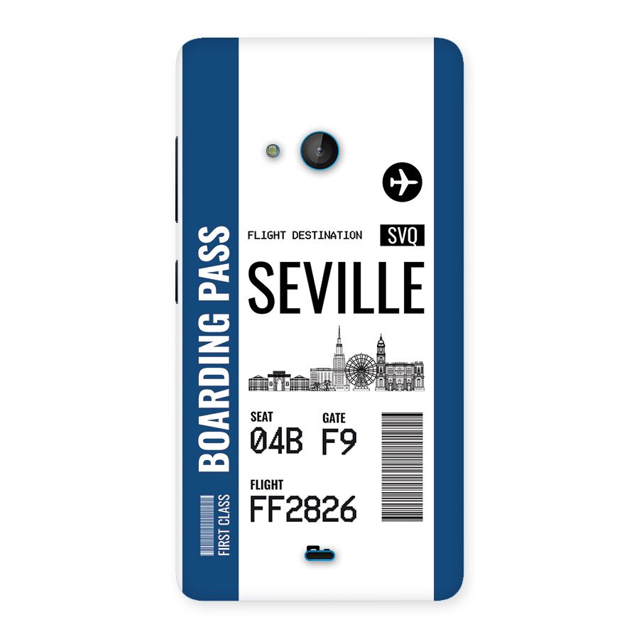 Seville Boarding Pass Back Case for Lumia 540
