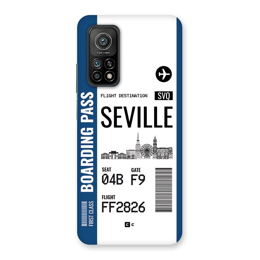 Seville Boarding Pass Back Case for Mi 10T 5G