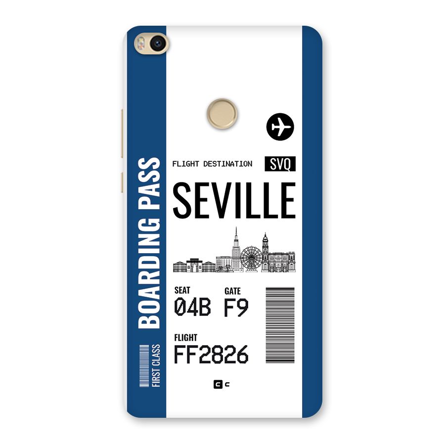 Seville Boarding Pass Back Case for Mi Max 2
