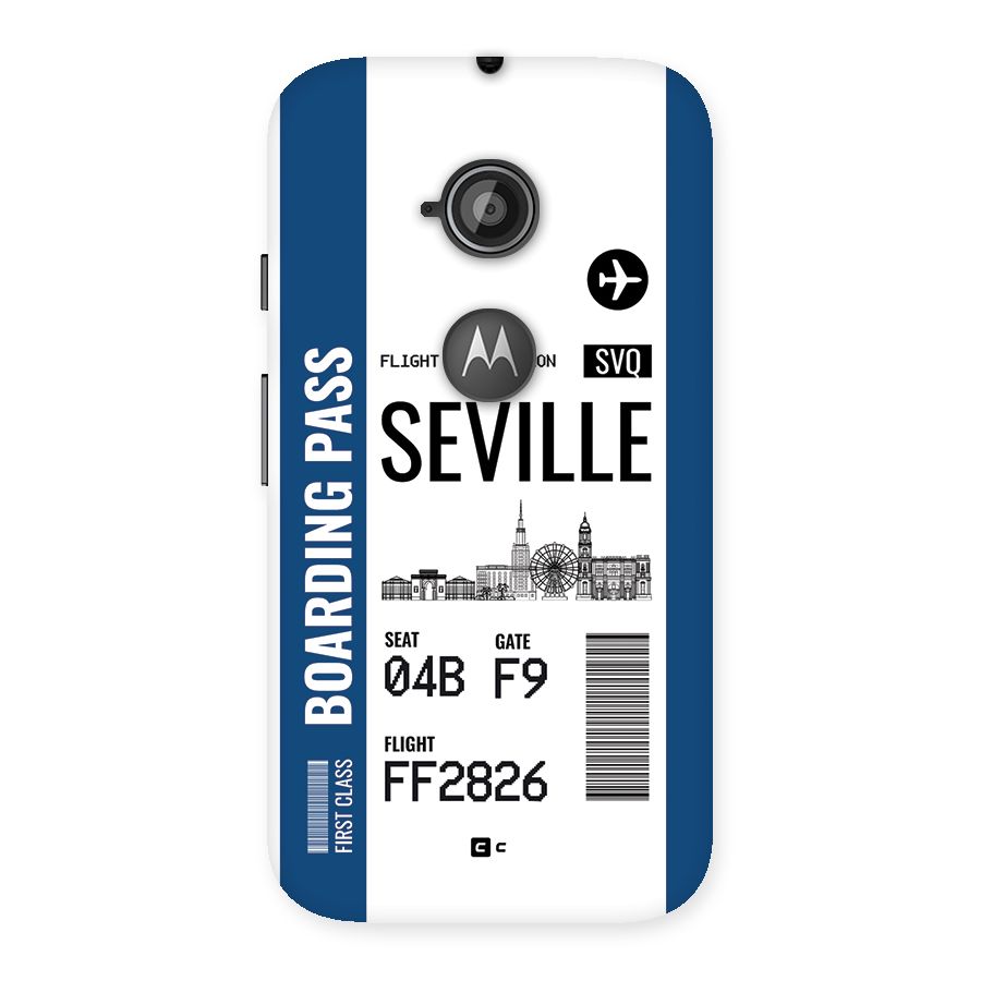 Seville Boarding Pass Back Case for Moto E 2nd Gen