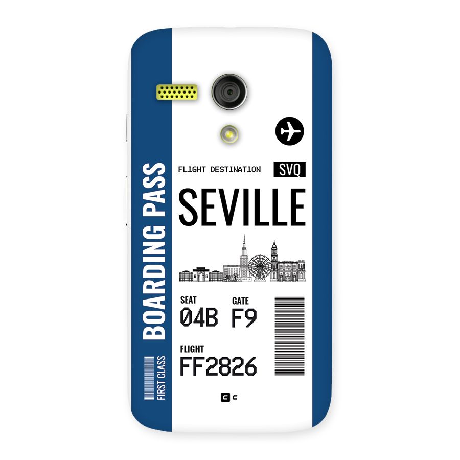Seville Boarding Pass Back Case for Moto G
