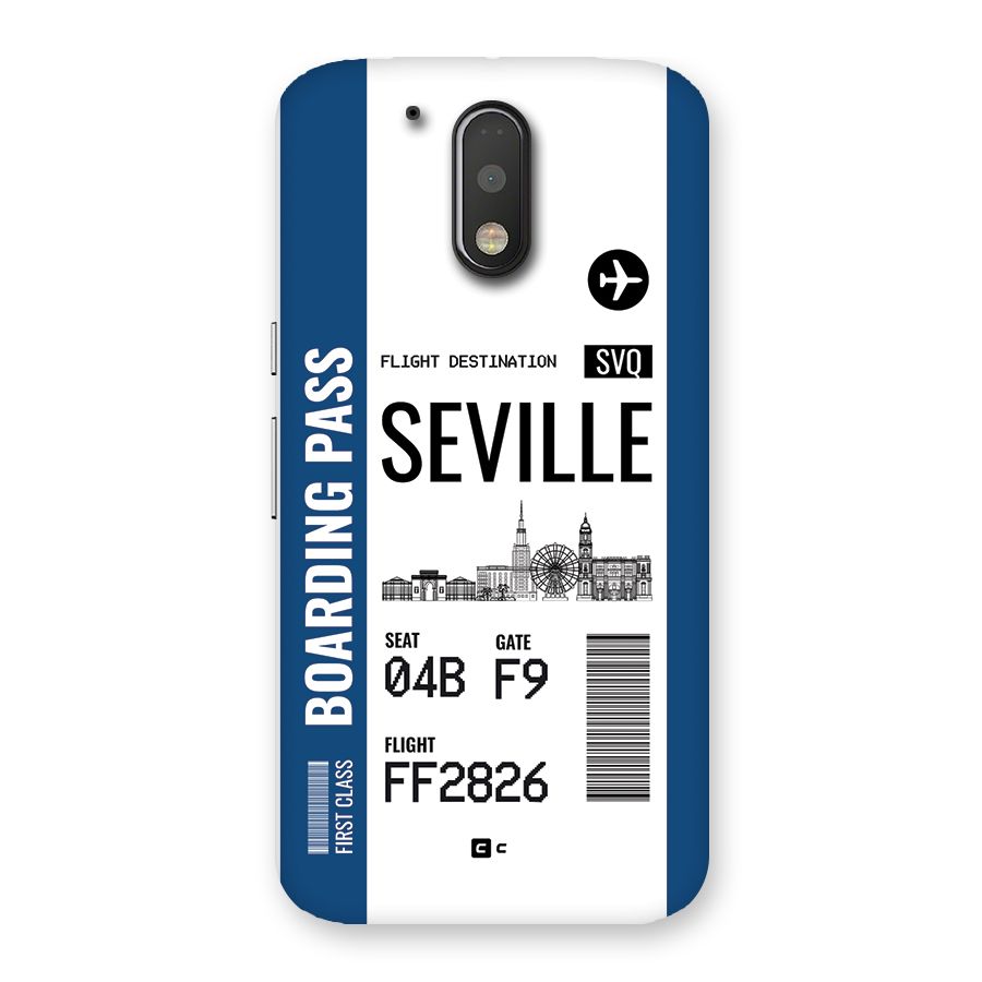 Seville Boarding Pass Back Case for Moto G4