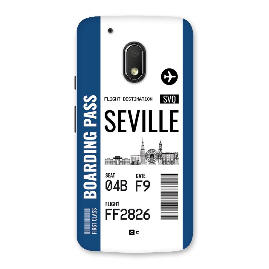 Seville Boarding Pass Back Case for Moto G4 Play