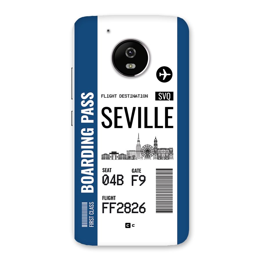 Seville Boarding Pass Back Case for Moto G5