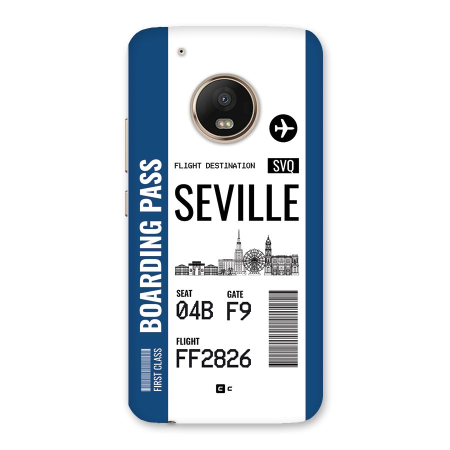 Seville Boarding Pass Back Case for Moto G5 Plus