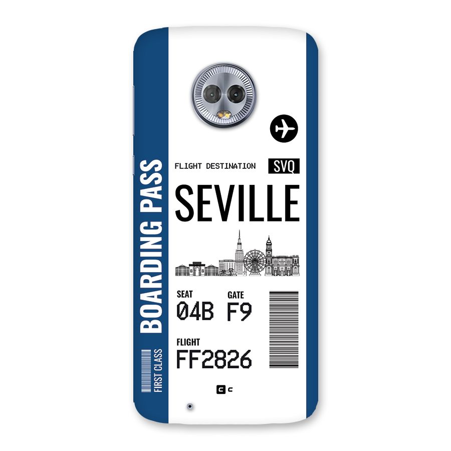 Seville Boarding Pass Back Case for Moto G6