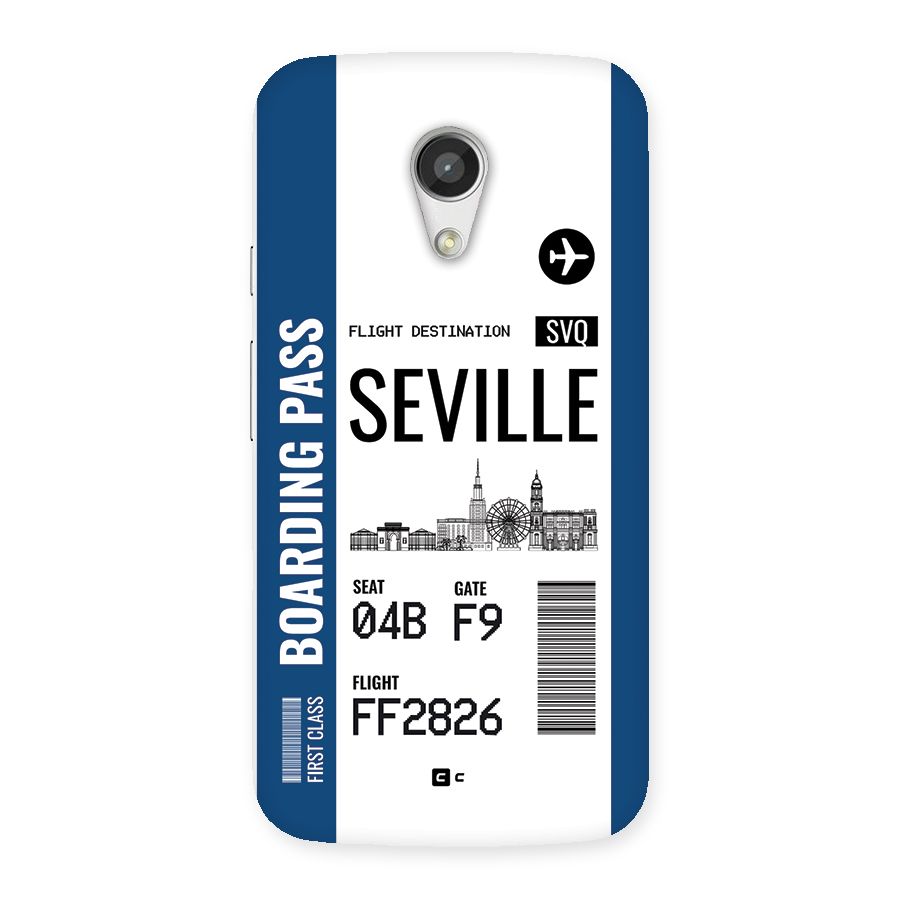 Seville Boarding Pass Back Case for Moto G 2nd Gen