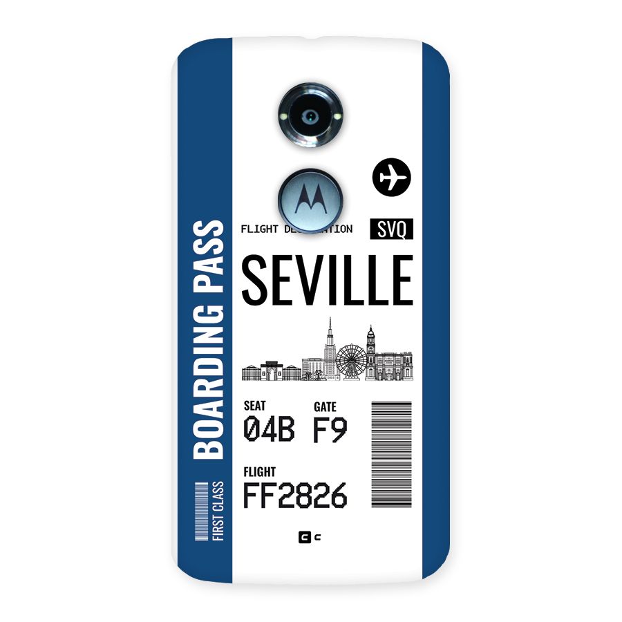 Seville Boarding Pass Back Case for Moto X2