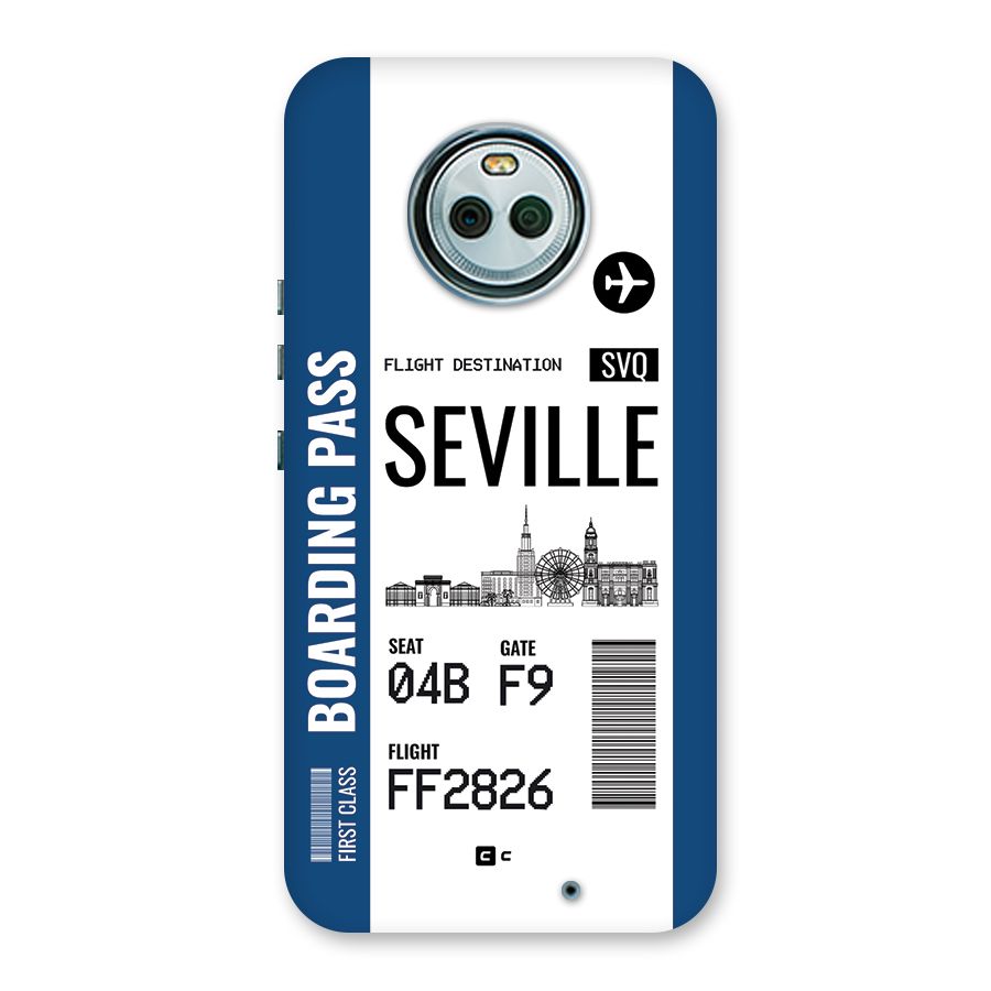 Seville Boarding Pass Back Case for Moto X4