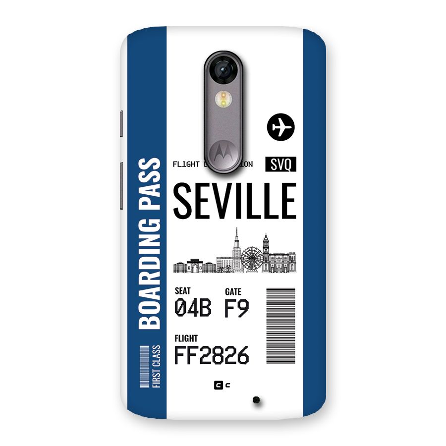 Seville Boarding Pass Back Case for Moto X Force
