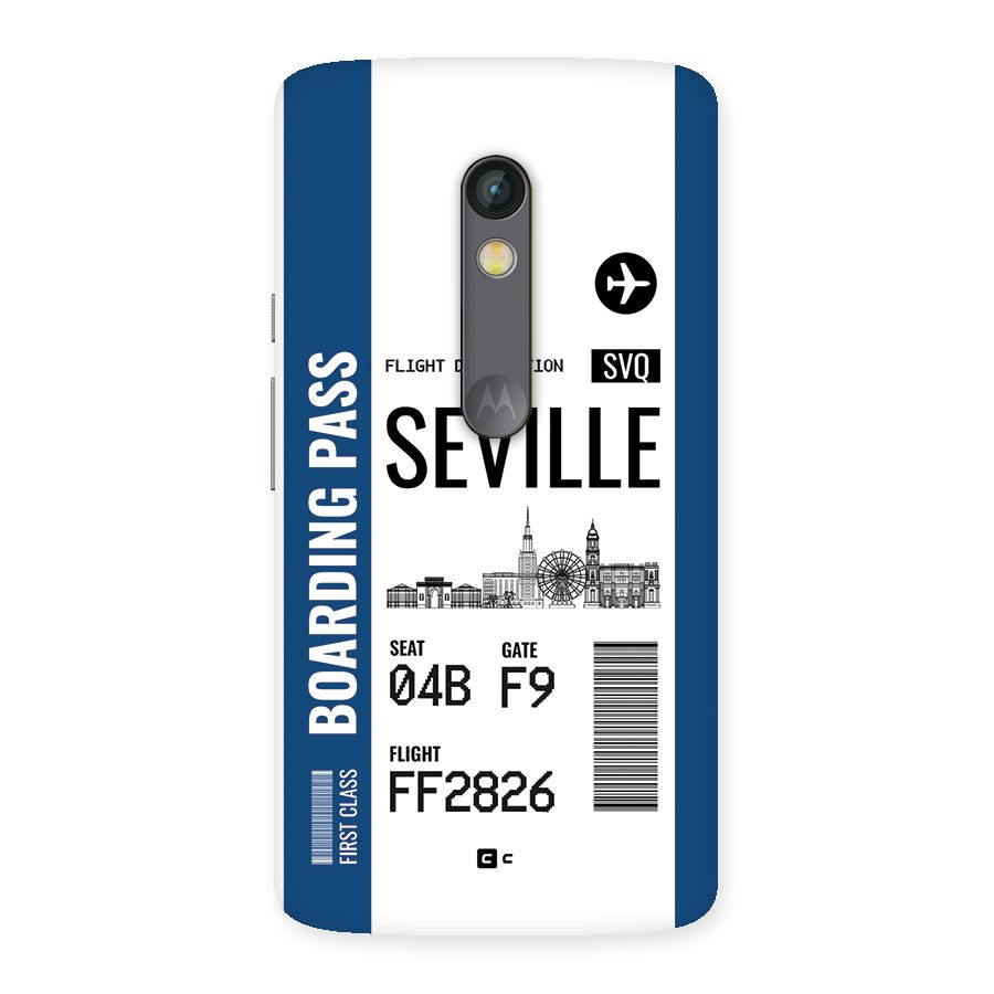 Seville Boarding Pass Back Case for Moto X Play