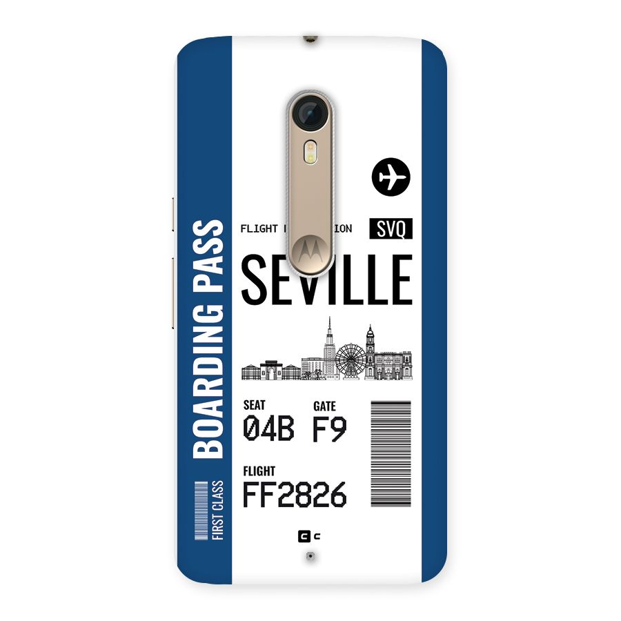 Seville Boarding Pass Back Case for Moto X Style