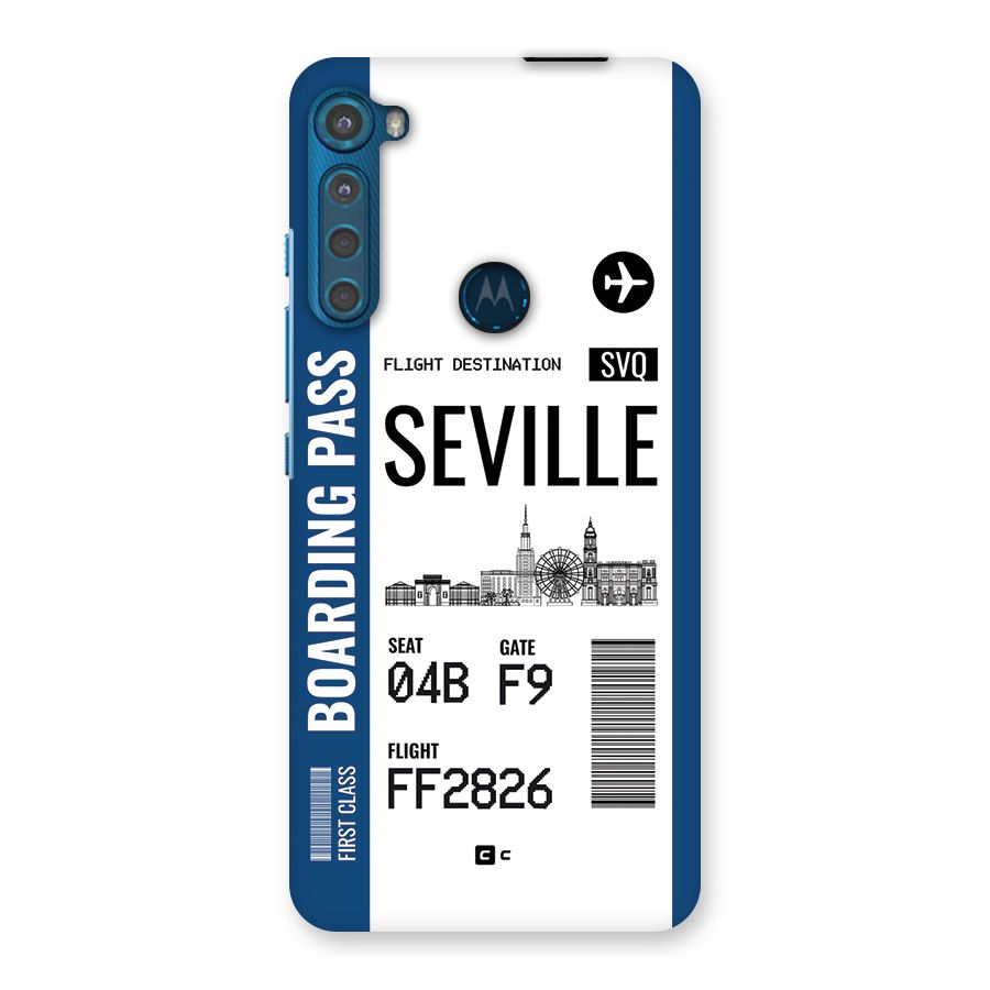 Seville Boarding Pass Back Case for Motorola One Fusion Plus