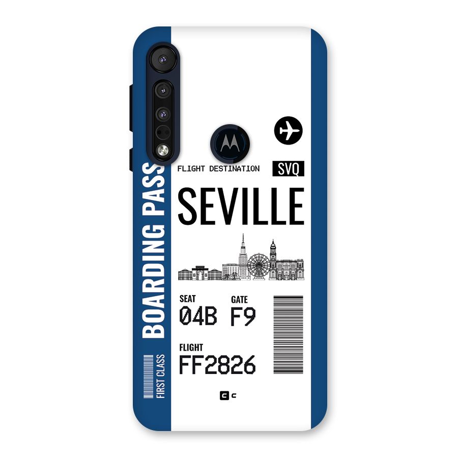 Seville Boarding Pass Back Case for Motorola One Macro