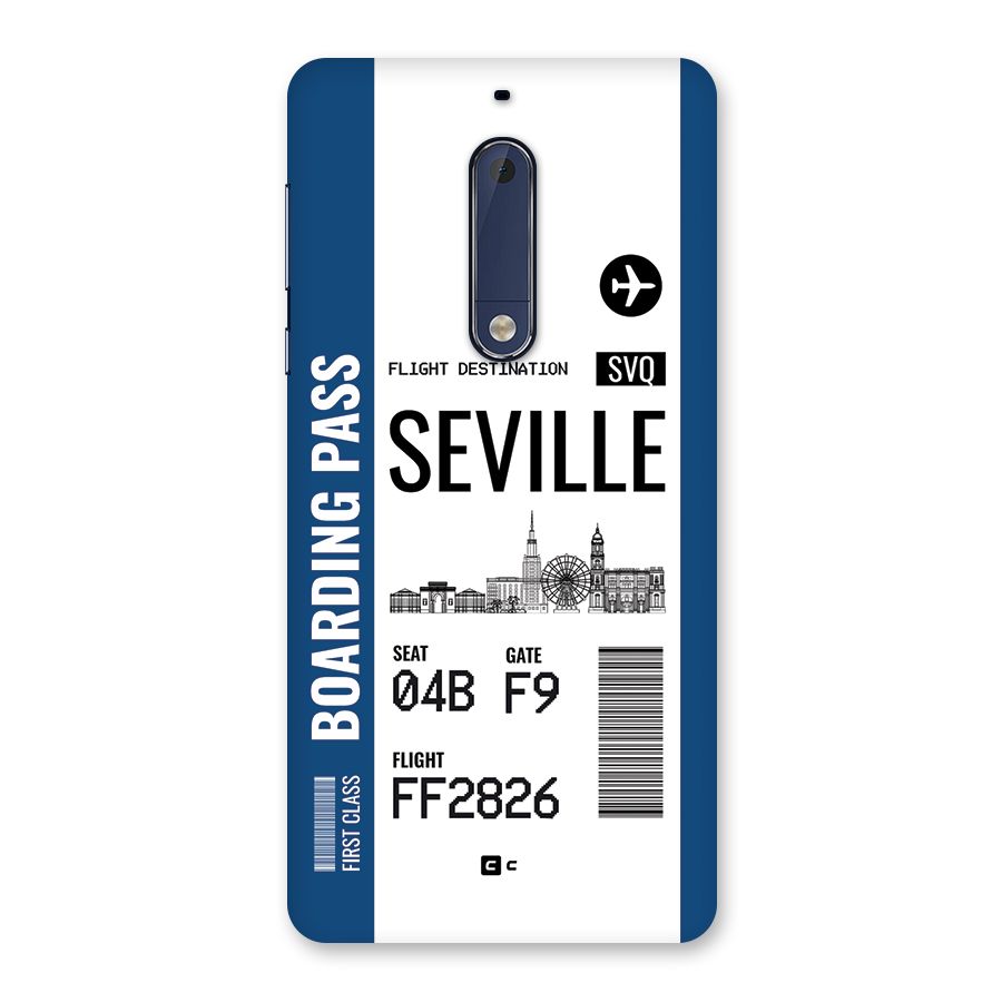 Seville Boarding Pass Back Case for Nokia 5
