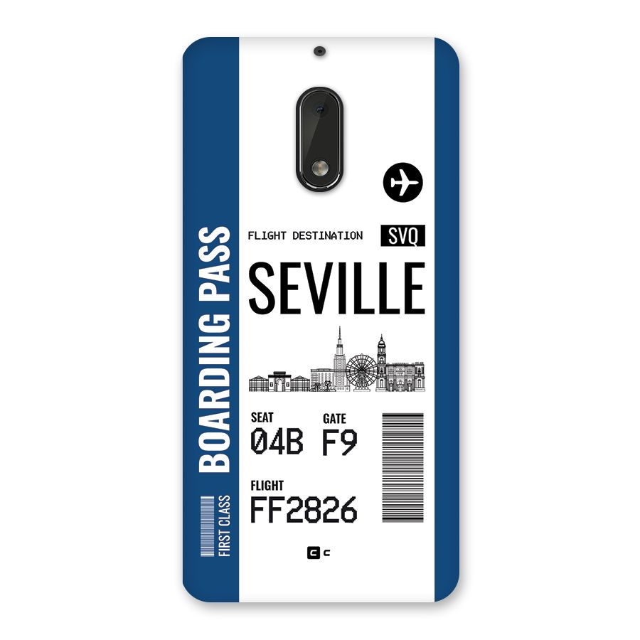 Seville Boarding Pass Back Case for Nokia 6