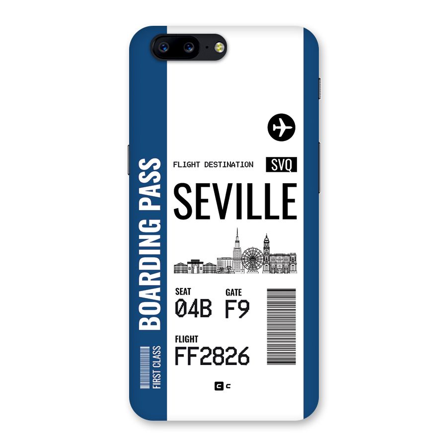 Seville Boarding Pass Back Case for OnePlus 5