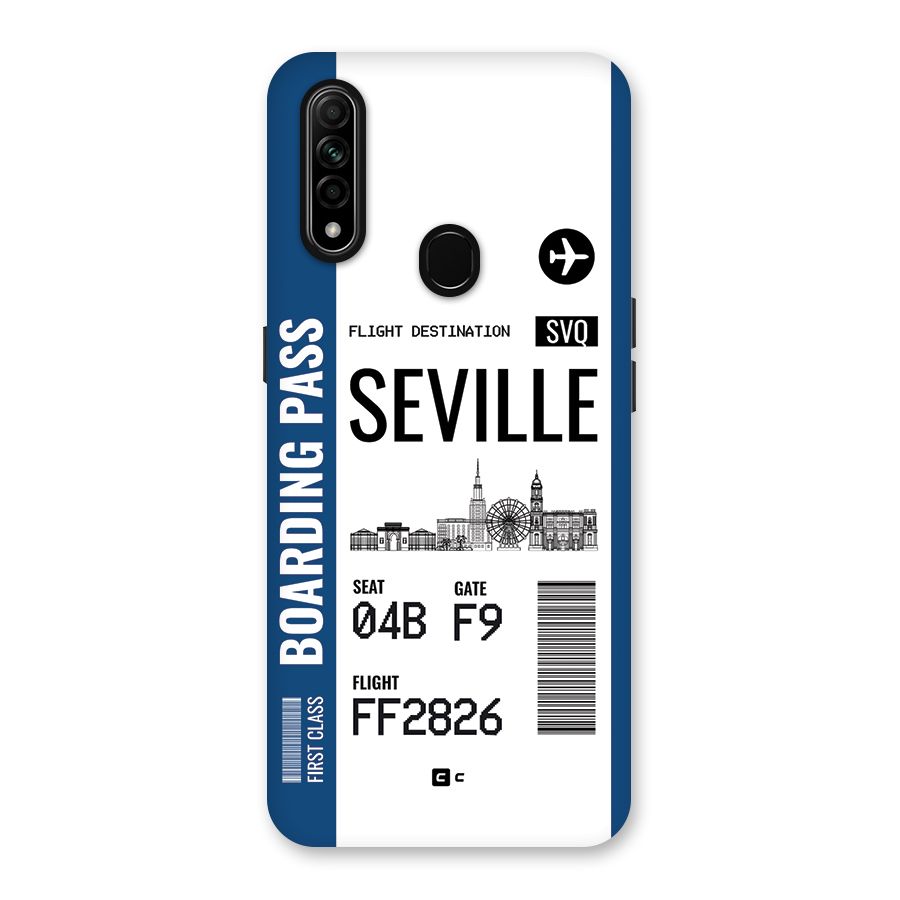Seville Boarding Pass Back Case for Oppo A31