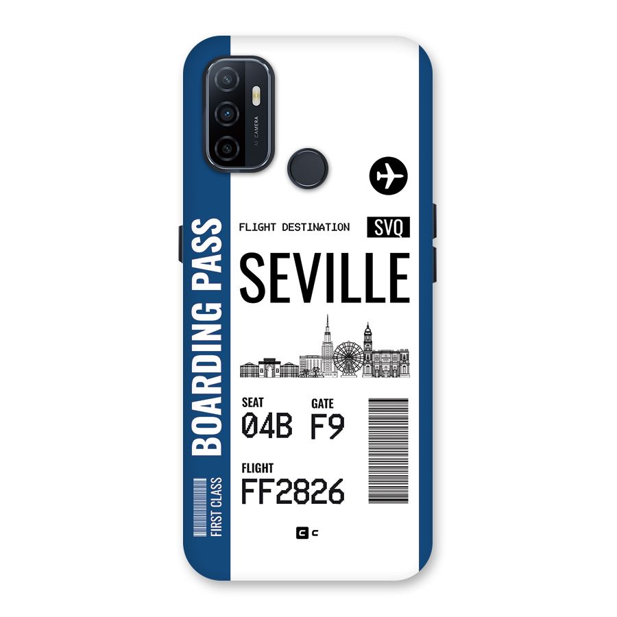 Seville Boarding Pass Back Case for Oppo A33 (2020)