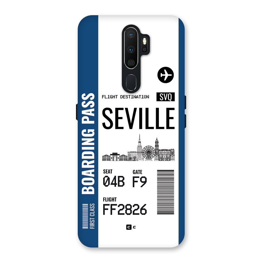 Seville Boarding Pass Back Case for Oppo A5 (2020)