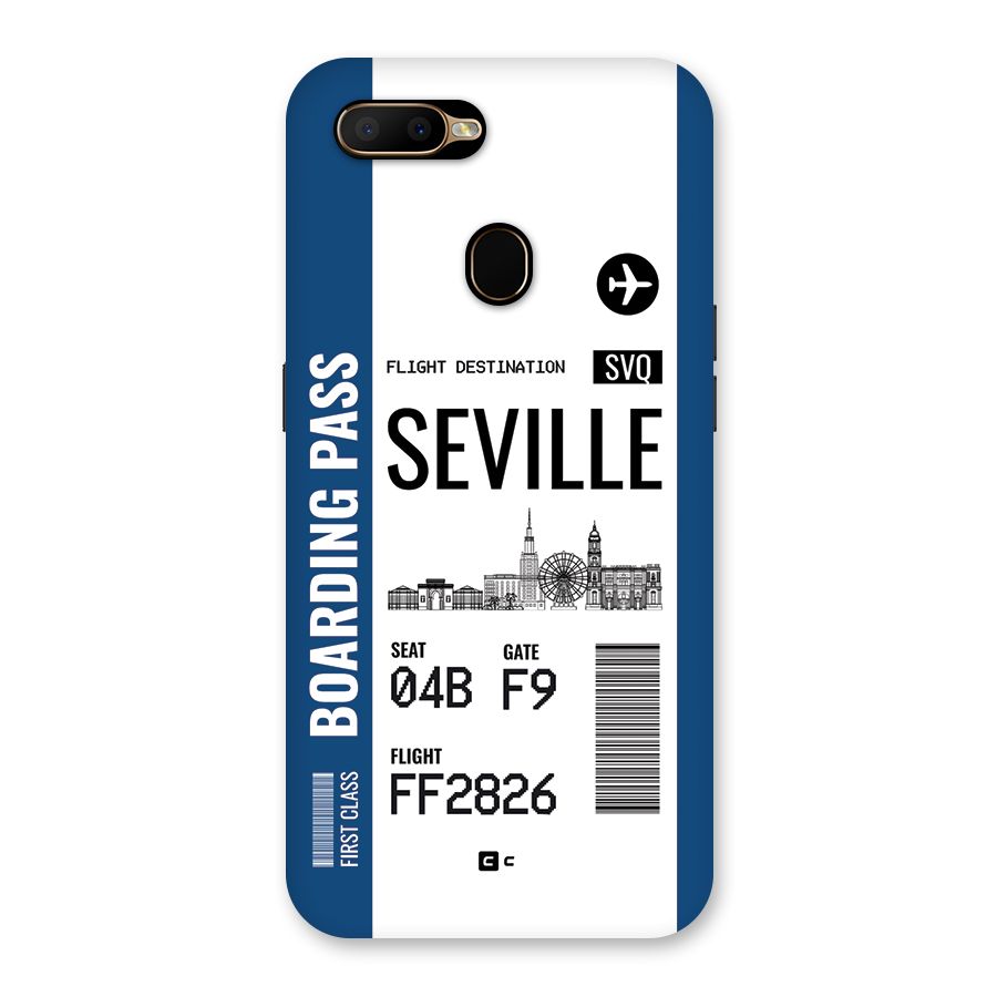 Seville Boarding Pass Back Case for Oppo A5s