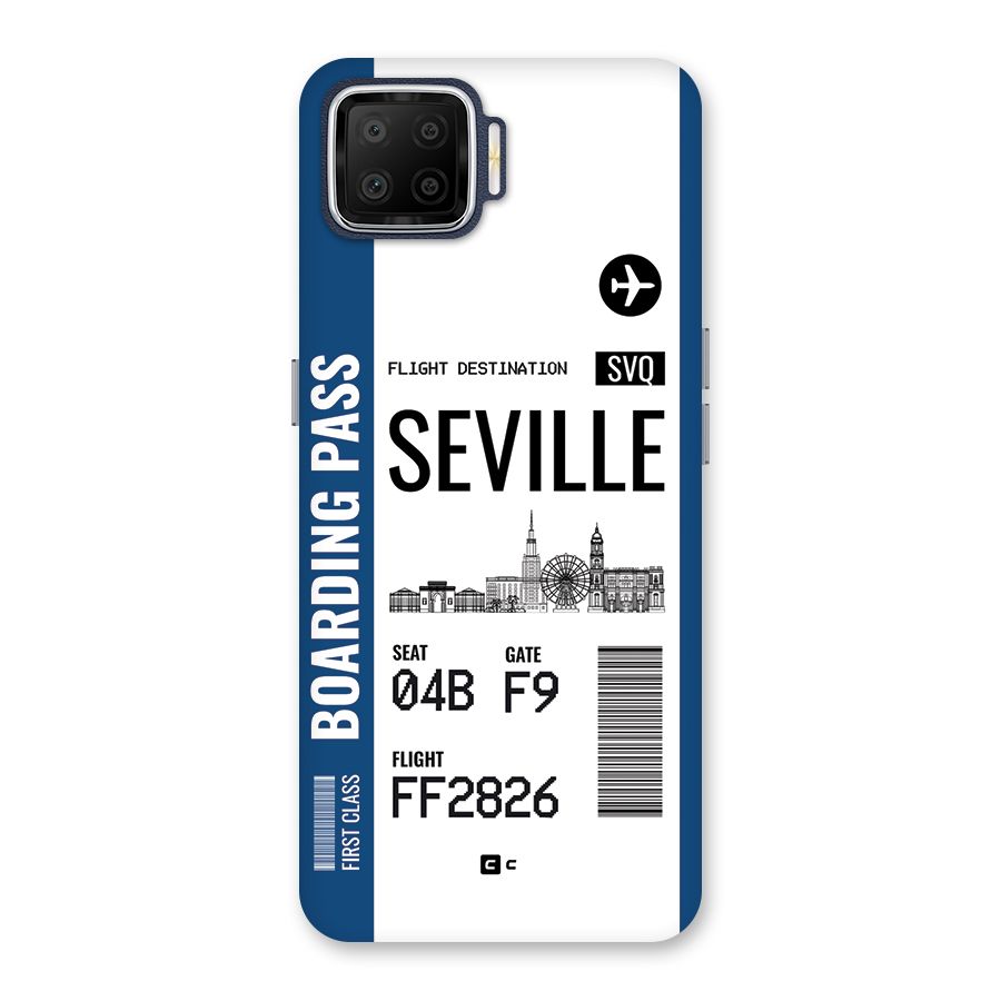 Seville Boarding Pass Back Case for Oppo F17