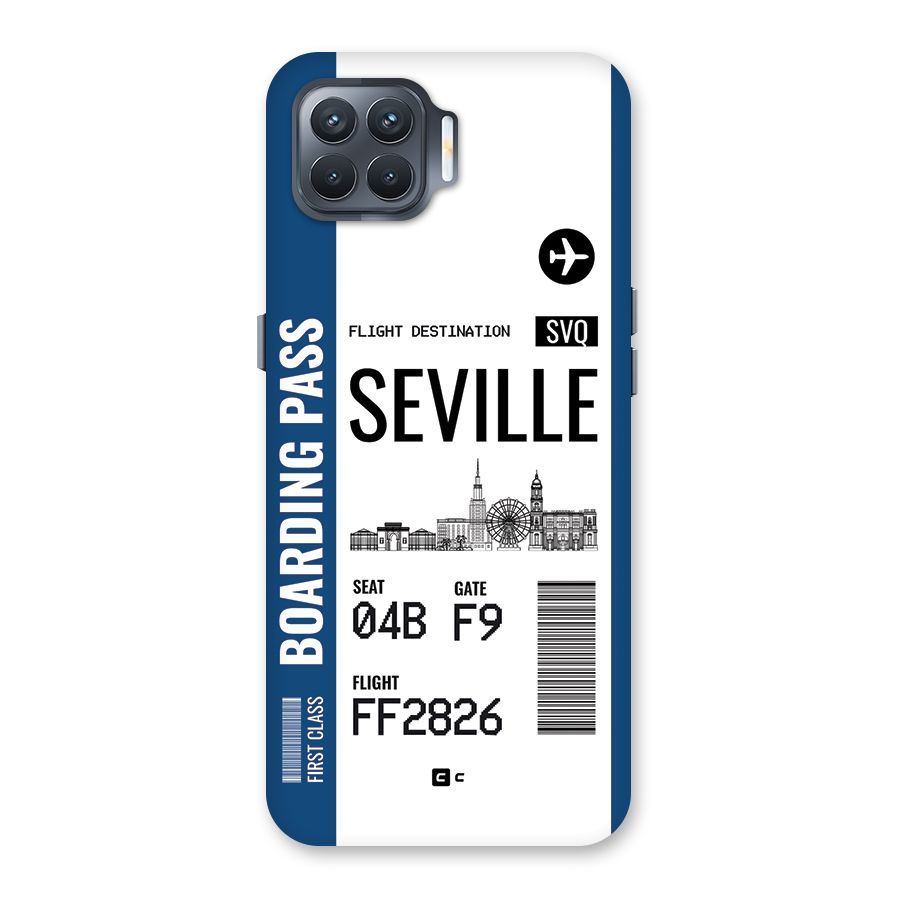 Seville Boarding Pass Back Case for Oppo F17 Pro